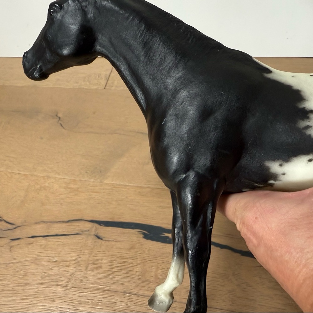 Breyer Vtg Traditional Series Black Blanket Appaloosa Stallion Stud Spider #66. - Picture 8 of 9